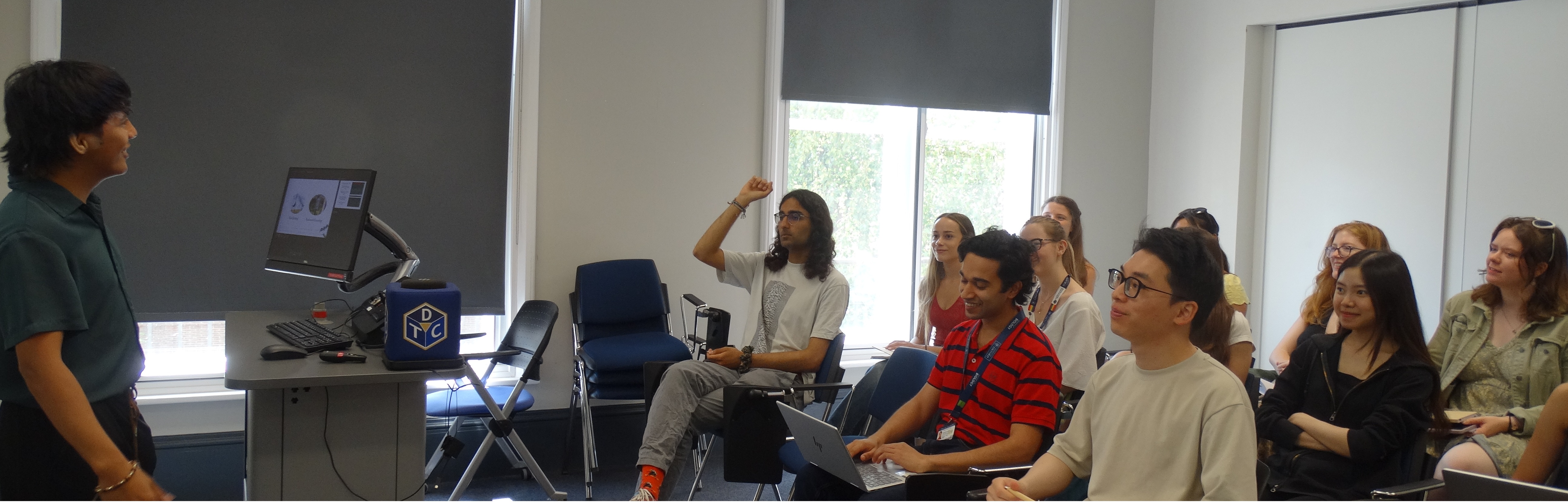 Returning Student presents to cohort